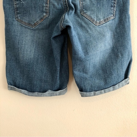 Garage Slim Short Stretchy Low Rise Biker Mini Denim Jean Shorts Blue - Picture 8 of 11